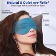 thumbnail image 3 of Mascarilla refrescante FACEMOON, hielo reutilizable para ojos hinchados, color morado, 3 of 6
