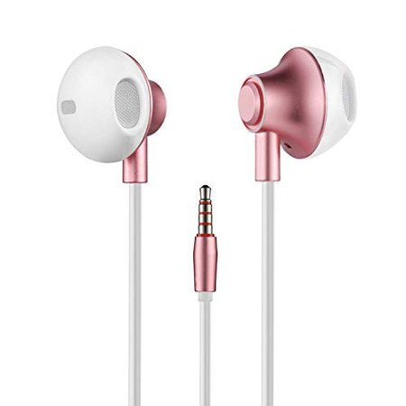 Acode Wired in-Ear Earphones, 3.5mm Metal Housing Earbuds Headphones Best Bass Stereo Headset Compatible with iPhone 6s 6 (Best Headphones For Metal)