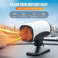thumbnail image 2 of Portable Car Heater for Vehicle, 12V Car Defroster Windshield Heater, Plug-in Fast Heating Windshield Defogger Fan with Rotatable Base for RV SUV Trucks, 2 of 7