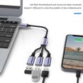 thumbnail image 2 of lanema Multi Charging Cable Multi USB C Cable USB 2.0 Charging Cable Universal 2/3 in 1 Multi Charger Cable Adapter for Phone, 2 of 10