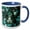 Blue/White, variant on 3drose, Cube Design in Teal and Green, 15oz Mug