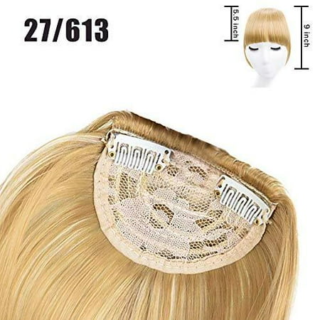 Fashion One Piece Clip In Hair Bangs Natural Fringe Hairpieces Hair Extensions Hairpieces Color 27 613 Walmart Canada
