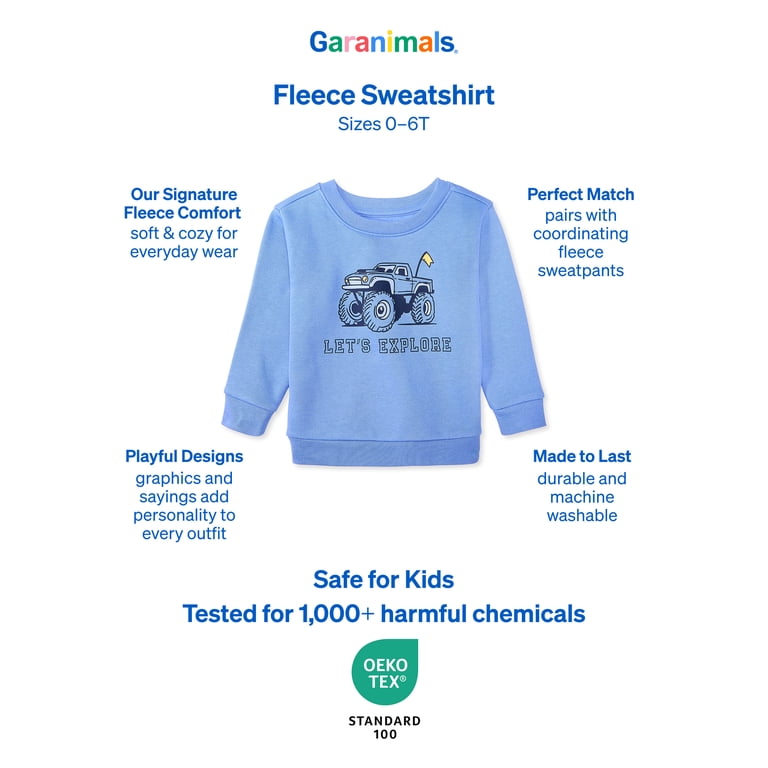 Garanimals Baby & Toddler Boys Graphic Fleece Sweatshirt photo 5