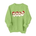 thumbnail image 4 of Qzwdhjm Girls Christmas Sweatshirts Xams Santa Cute Crewneck Sweatshirt with Thin Fleece Long Sleeve Graphic Winter Pullovers 2-15 Year, 4 of 9