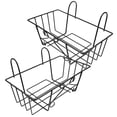 thumbnail image 1 of Mobutofu 2Pcs Balcony Railing Planter Holder with Powder Coating 13.8x7.7x4.7in, 1 of 6