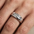 thumbnail image 3 of Pompeii 1/4ct Channel Set Diamond Ring 14K White Gold Mens Wedding Band (G/H,SI), 3 of 3