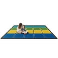 thumbnail image 2 of Joy Carpets Kid Essentials Blocks Abound 5'4" x 7'8" Indoor Area Rug in Color Earthtone, 2 of 5