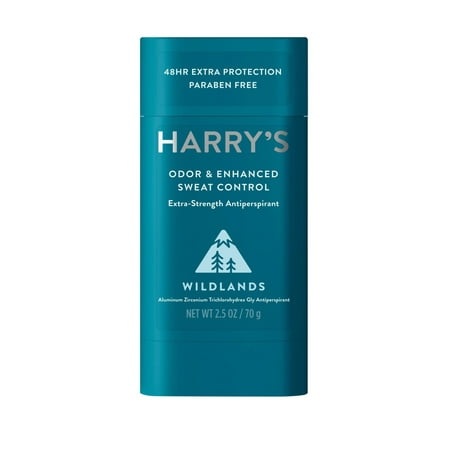 Harry s Men s Extra-Strength Antiperspirant Deodorant Stick  Wildlands Scent  2.5 oz (2pack )