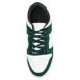 thumbnail image 4 of Top Moda Shoes Women Fashion Sneakers Two Tone Lace Up Sporty Design MONTANA-3 Green / White 7.5, 4 of 5
