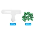 thumbnail image 3 of Uxcell 1/4" Carbon Steel Track Spikes Sports Shoes Spikes Replacement Accessories with Wrench Green 20 Pack, 3 of 6