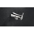 thumbnail image 2 of American Imaginations 4.13-in. W Rectangle Stainless Steel Robe Hook In Chrome Color AI-34595, 2 of 2