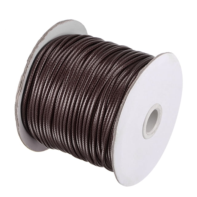Unique Bargains Beading Thread Bracelet Weave Bead Craft Cord 2.5mm 78M/Roll (85-Yards) Decorative String, Dark Brown