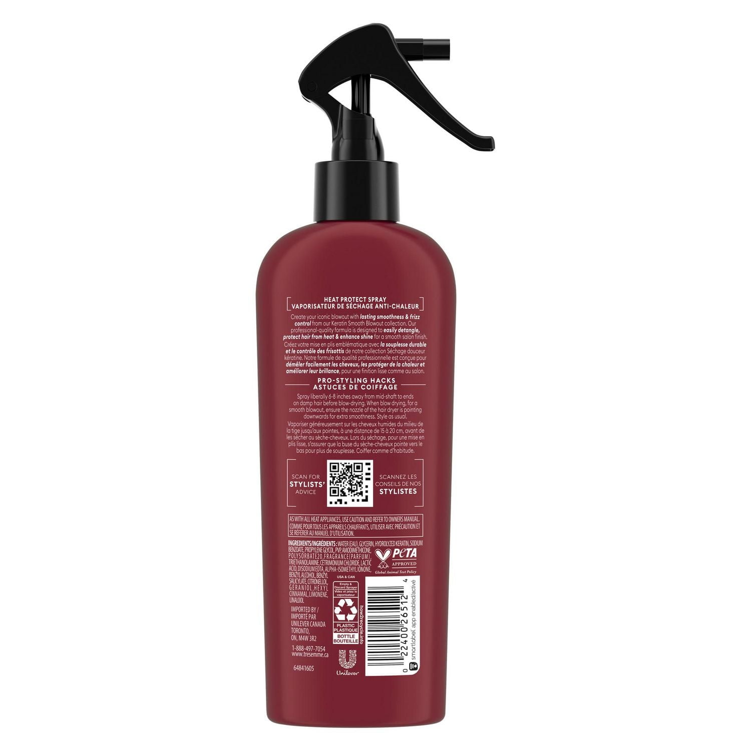 Atomiseur Protection Chaleur TRESemmé Keratin Smooth