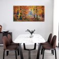 thumbnail image 4 of Asdg12s-Autumn Forest Canvas Wall Art Panoramic Red Trees Scenery Painting - Long Canvas Artwork Contemporary Woods Nature Picture for Home Office Wall Decor 29" x 58", 4 of 6