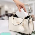 thumbnail image 5 of Travel Jewelry Box With Mirror, Portable Jewelry organizer Display Storage Box for Earrings Rings Necklaces, Jewelry ase for female Girls (White), 5 of 7