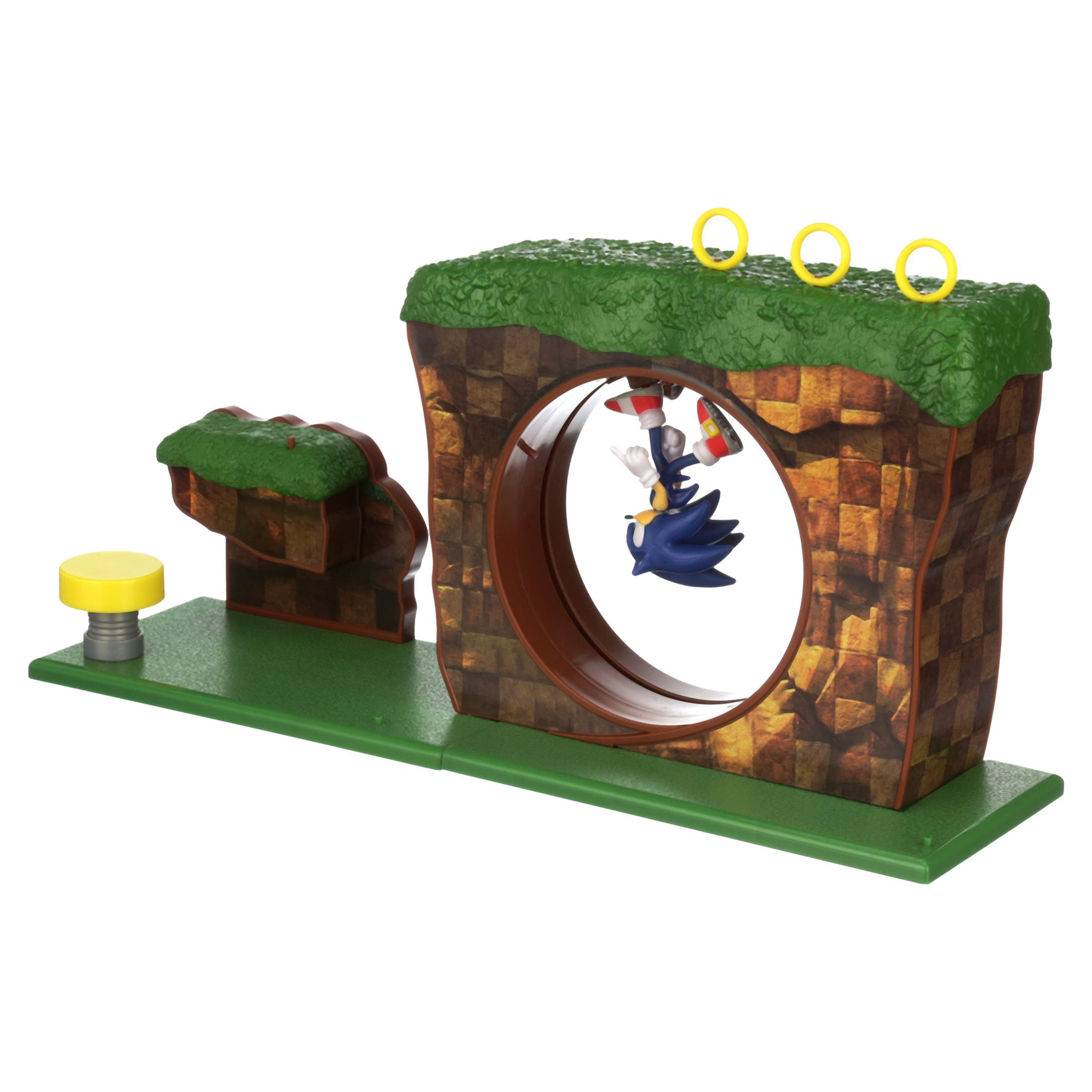  Sonic The Hedgehog Green Hill Zone Playset with 2.5 Sonic  Action Figure : Toys & Games