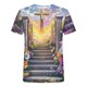 thumbnail image 4 of Blusa de Manga Corta para Hombres Impresa Camiseta Cuello Redondo Casual Verano Superior Poliéster Suave, 4 of 8