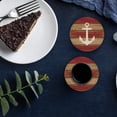 thumbnail image 6 of FMSHPON Nautical Themed Ship Anchor on Vintage Wooden Boards Set of 8 Round Coaster for Drinks, Absorbent Ceramic Stone Coasters Cup Mat with Cork Base for Home Kitchen Room Coffee Table Bar Decor, 6 of 6
