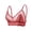Red, variant on Women's Lace Bralette Sheer V-Neck Wirefree Bra Unlined & Unpadded for Ultimate Comfortable Everyday Wear Essential with Adjustable Fit