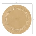 thumbnail image 6 of Farmhouse Round Placemats Set of 6 Woven Placemats for Dining Table Decor, Washable Kitchen Table Mat for Holiday Gold 15inch, 6 of 6