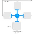thumbnail image 4 of INTBUYING Machine d'Impression d'Écran 4 Couleurs 4 Stations Presse Rotative en Soie, 4 of 4
