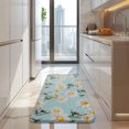 thumbnail image 4 of Lightblue Daisy Flower Yellow Centers Pattern Kitchen Rug Mat,Kitchen Runner Rugs Non Skid Washable,Decorative Kitchen Floor Mats for Kitchen,Sink,Laundry,17"x47.2", 4 of 7