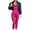 One Piece-Hot Pink, variant on Gamivast Jumpsuit for Women Yoga Tummy Control Butt Lifting Running one Piece V Neck Ribbed Stretchy Soft Workout Jumpsuits Trendy Active Wear