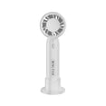thumbnail image 4 of Ventilador de mano con ventilador personal de 3 velocidades Ventilador de mano de bolsillo liviano y base de escritorio para niñas, , hombres, Blanco Soledad ventilador de mano, 4 of 10