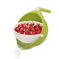thumbnail image 3 of FELTECHELECTR cesta de filtro portátil de doble capa para lavar arroz, secar frutas y verduras, coladores y utensilios de cocina (verde y blanco)., 3 of 7