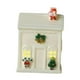 thumbnail image 2 of Casa de pueblo navideña de cerámica con luces LED cálidas, miniatura coleccionable para la entrada de un centro comercial. Estilo D, 2 of 8