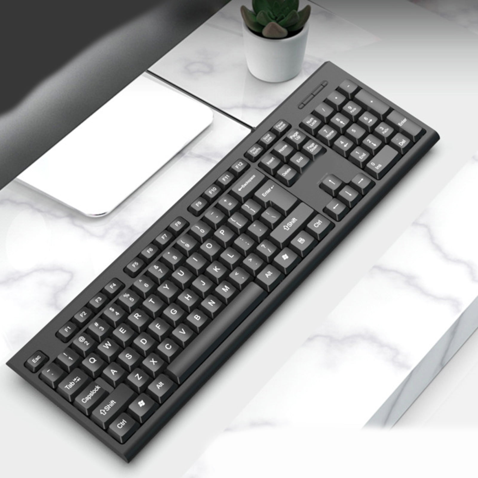 Portable Corded Mechanical Gaming Keyboard Chocolate 104 Keys Hot Swappable Mechanical Keyboard Upgraded