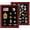 Mahogany, variant on Knife Display Case Pocket Knife Display Stand Military Folding Knife Shadow Box Wall Cabinet with Uv Protection Acrylic Lockable, Black
