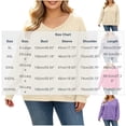 thumbnail image 3 of Enjoytime Plus Size Tops for Women Trendy Knit V-Neck Long Sleeve Shirts Loose Casual Fashion Fall Clothes 2026, 3 of 6