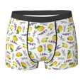 thumbnail image 6 of Men's Boxer Briefs, Lemon Lavender Flowers Soft Comfy Mens Underwear Boxer Briefs Breathable With Widen Waist, 6 of 7