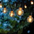 thumbnail image 1 of Guirnalda de luces para interior y exterior, 25 + 2 bombillas, resistente al agua, 7,6 m, color blanco cálido, para patio, cafetería, jardín, fiestas, Navidad, vacaciones..., 1 of 5