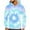 Blue, variant on Lilgiuy Oversized Sweatshirt for Men Casual Color Block Tie Dye Drawstring Hooded Pullover Novelty Long Sleeve Sweatshirt Tracksuits Tops for Anniversary Graduation