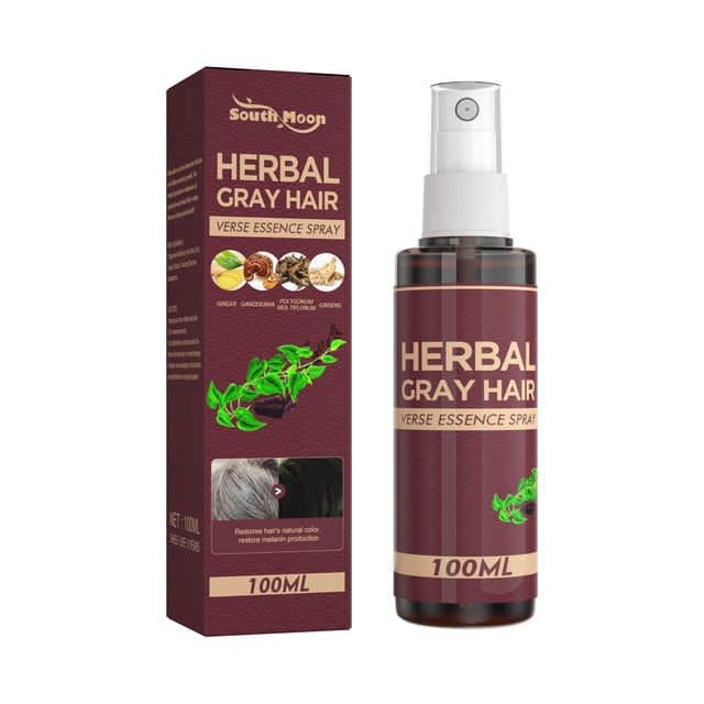Fiudx Solución para Canas, Spray Estimulante a Base de Hierbas, Suero Restaurador Del Equilibrio Graso, Cuidado Del Cuero Cabelludo Sin Caspa, Potenciador Natural Melanina, Uso Diario, Fórmula Antien