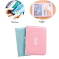 thumbnail image 4 of Bow-knot PVC 12 Card Bit Card Holder Card Bag Card Cover ID Holders BLUE, 4 of 8