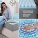 thumbnail image 5 of Colchoneta de Memory Foam con Gel, Sobrecolchón Topper 7 Zonas de Presion, Confort Acolchado, Cama Suave, Soporte Premium para Espalda, Protector de colchones 5 cm (Matrimonial, Azul), 5 of 6