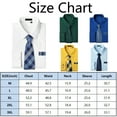 thumbnail image 3 of Mens Dress Shirts and Tie Pocket Square Set Long Sleeve Button Down Formal Dress Shirts for Men 3XL, 3 of 7