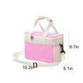 thumbnail image 3 of Xihbxyly Bolsa Térmica Portátil, Diseño Aislante de Laterales Suaves, a Prueba de Fugas, Mantiene El Frío/Calor, Compacta para Viajes, Camping, Playa, Picnic, Correa Ajustable, Rosa, 26 X 17 X 13 Cm, 3 of 6