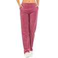 thumbnail image 4 of LELINTA Women Velvet Trouser Joggers Velour Sweatpants Winter Casual Active Yoga Sportswear Pants with Pockets, 4 of 4