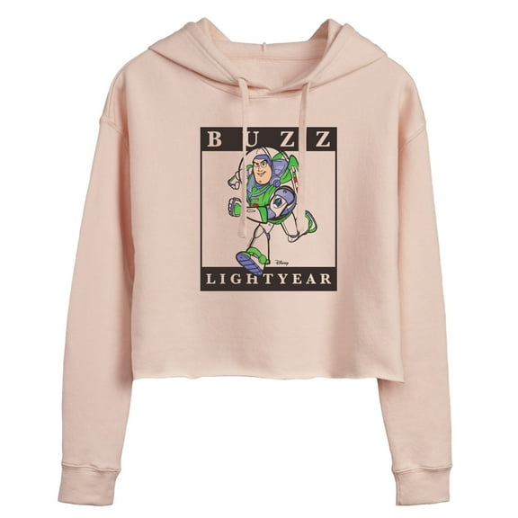 Toy Story 4 - Type Block Buzz - Juniors Cropped Pullover Hoodie