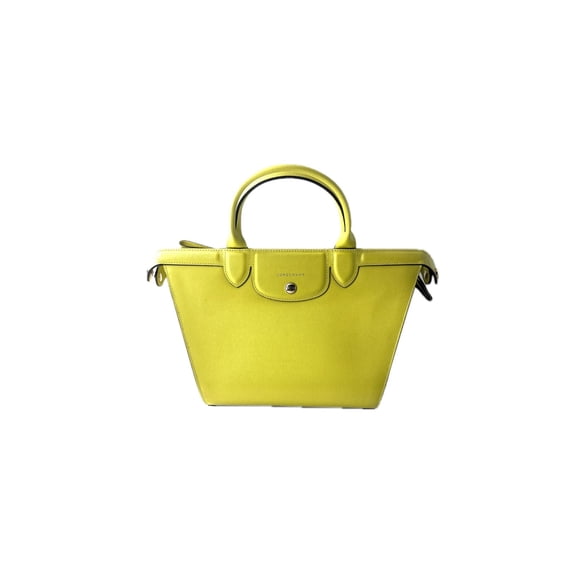 Pre-Owned Longchamp Héritage Leather Yellow Leather Bag