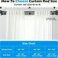 thumbnail image 6 of Double Rod Curtain Set 30 to 60 Inch,Double Curtain Rods for Windows with 2PCS Holder,Black Small Extra Long 5/8" Diameter Blackout Cortineros Dobles Para Ventanas for Bedroom,Living Room, 6 of 6