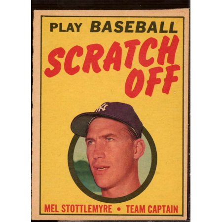 Mel Stottlemyre Card 1970 Topps Scratchoffs #22
