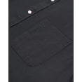 thumbnail image 2 of sogami Men's Long Sleeve Cotton Linen Shirts Band Collar Button Down Shirt, 2 of 7