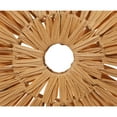 thumbnail image 5 of 22" x 29" Brown Plastic Rattan Handmade Abstract Sculpture with Black Stand, by DecMode, 5 of 7
