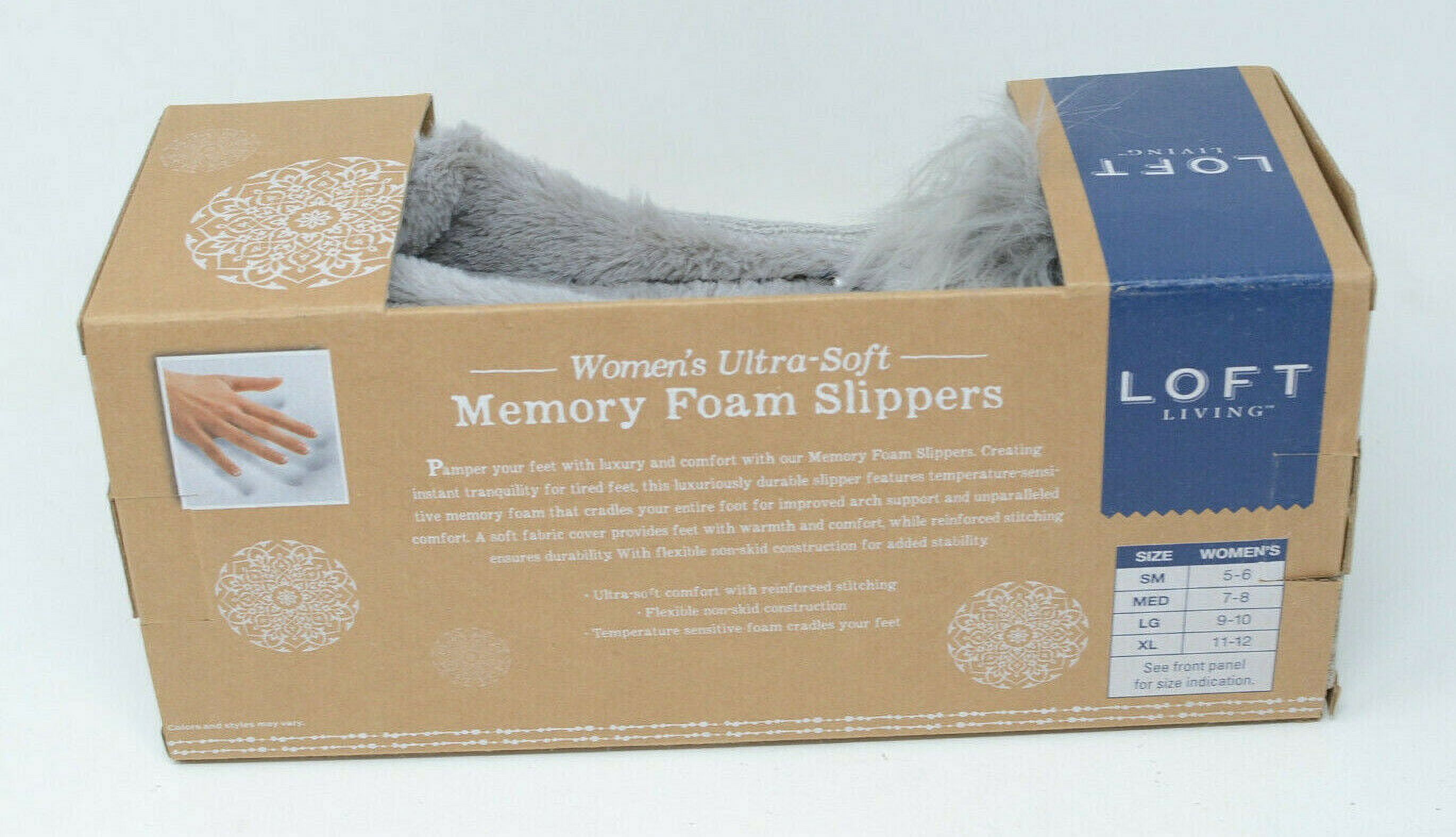Loft living clearance memory foam slippers