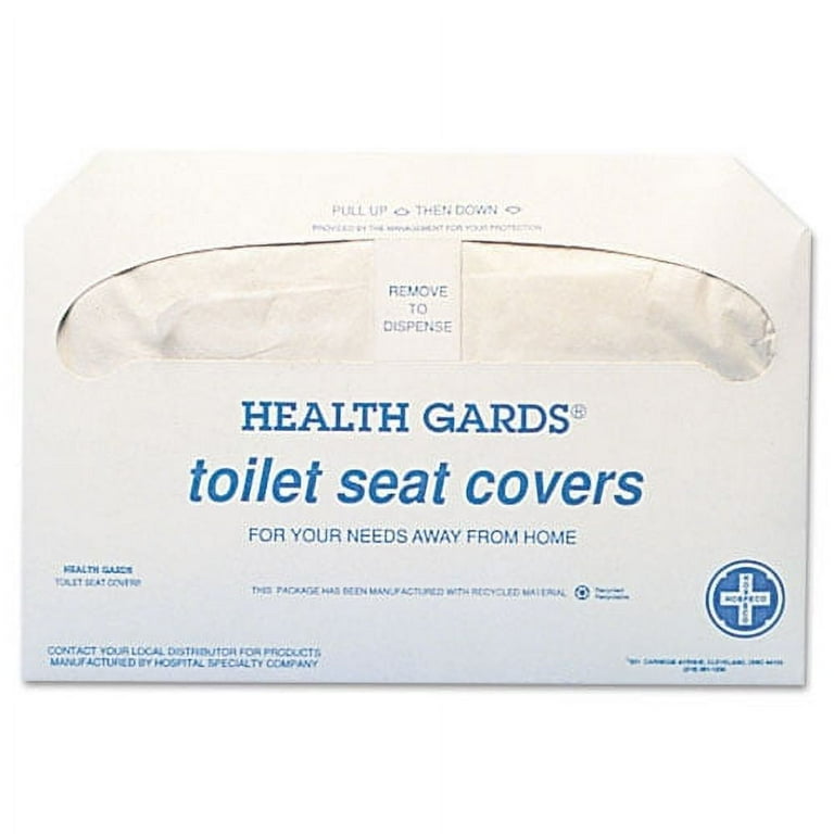 Health Gards Toilet Seat Covers, 14.25 x 16.5, White, 250 Covers/Pack, 20 Packs/Carton Health Gards Toilet Seat Covers, 14.25 x 16.5, White, 250 Covers/Pack, 20 Packs/Carton
